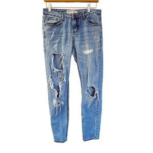 Cotton On Distressed Boyfriend Jeans sz 4 Distressed Loose Fit Jeans